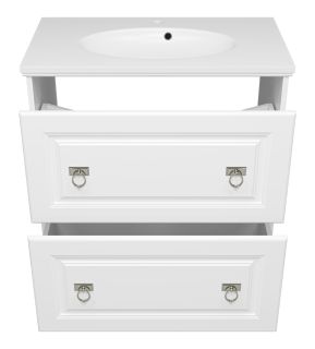 Напольная тумба под раковину Misty Версаль 80см белый